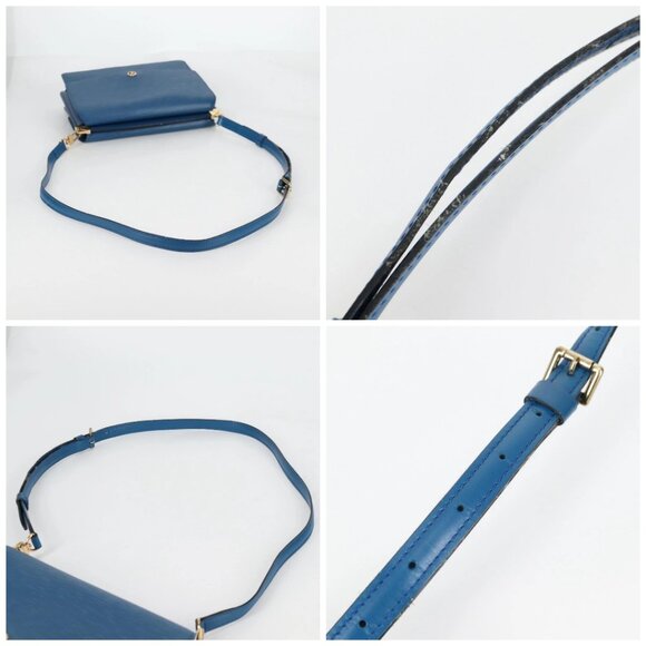 LOUIS VUITTON Epi Grenel Shoulder Bag Blue M52362 LV Auth yk19396 - Picture 15 of 16
